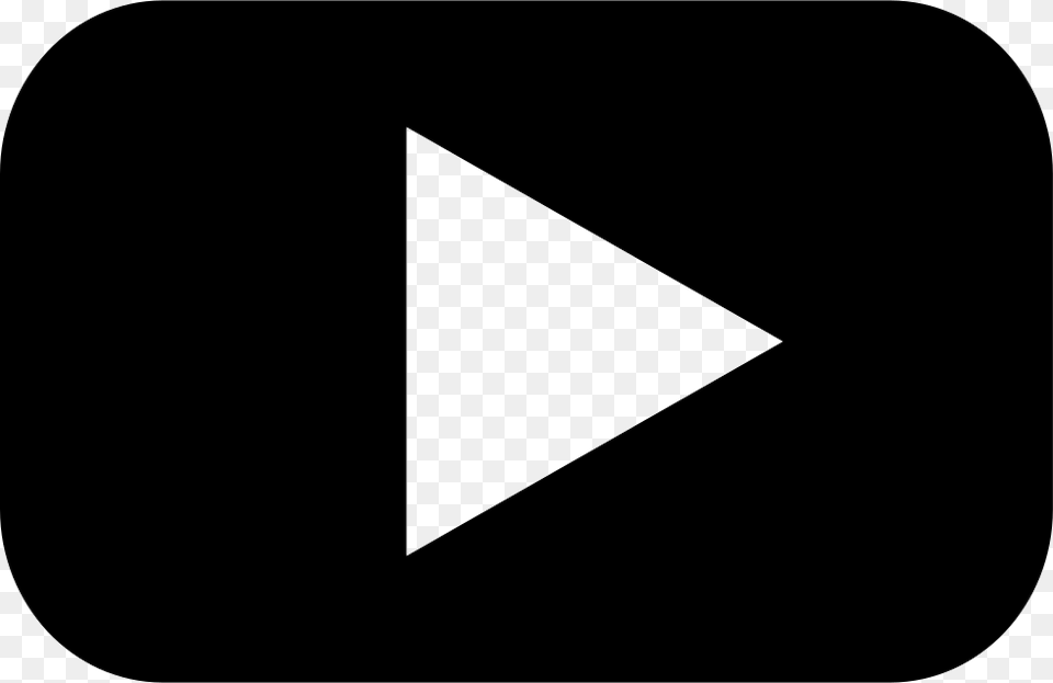 Youtube Play Button Black, Triangle Free Png Download