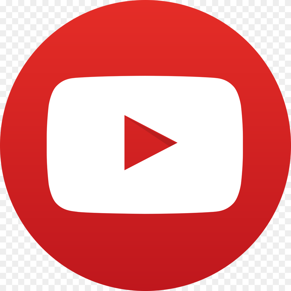 Youtube Play Button Circular Youtube Round Logo Transparent, Sign, Symbol, Disk Png