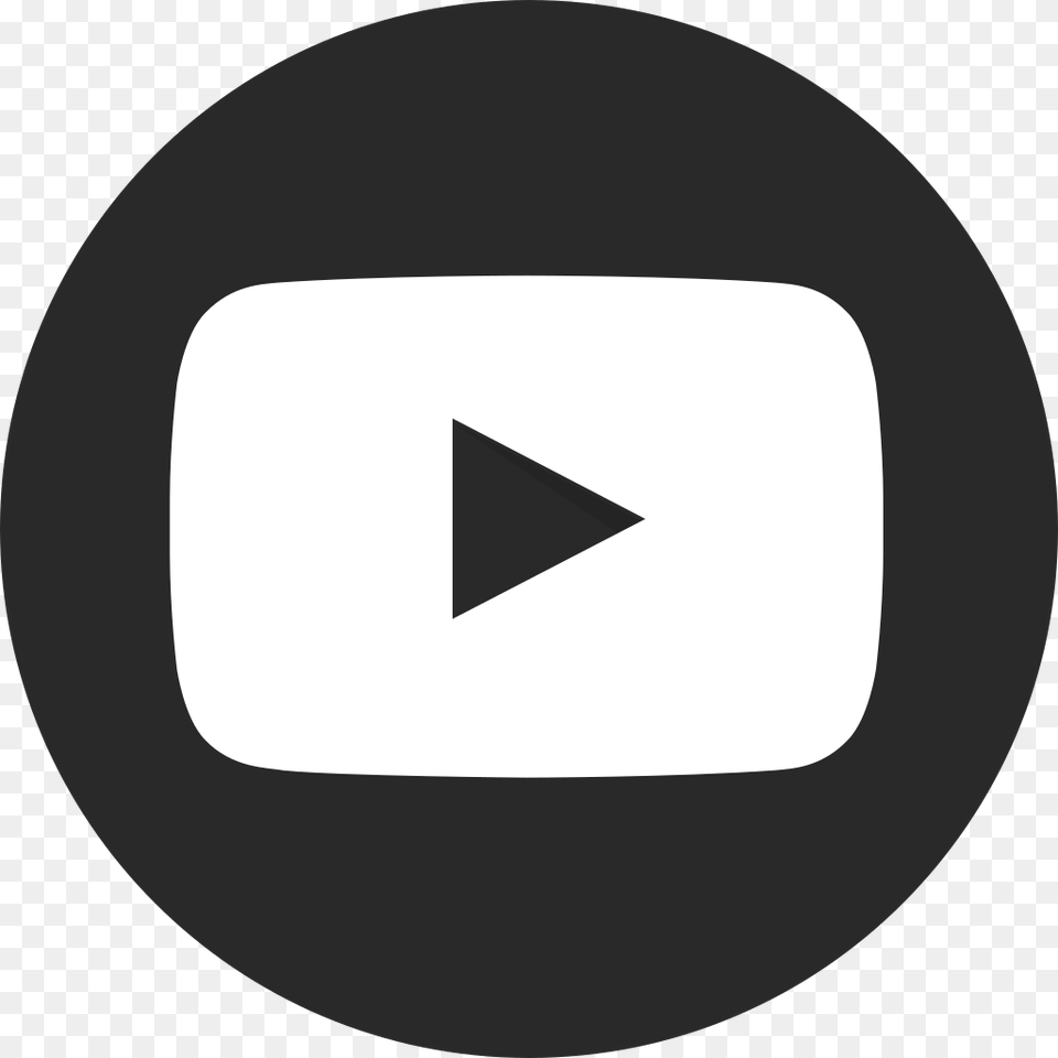 Youtube Play Button Dark Circular, Disk, Triangle Free Png Download