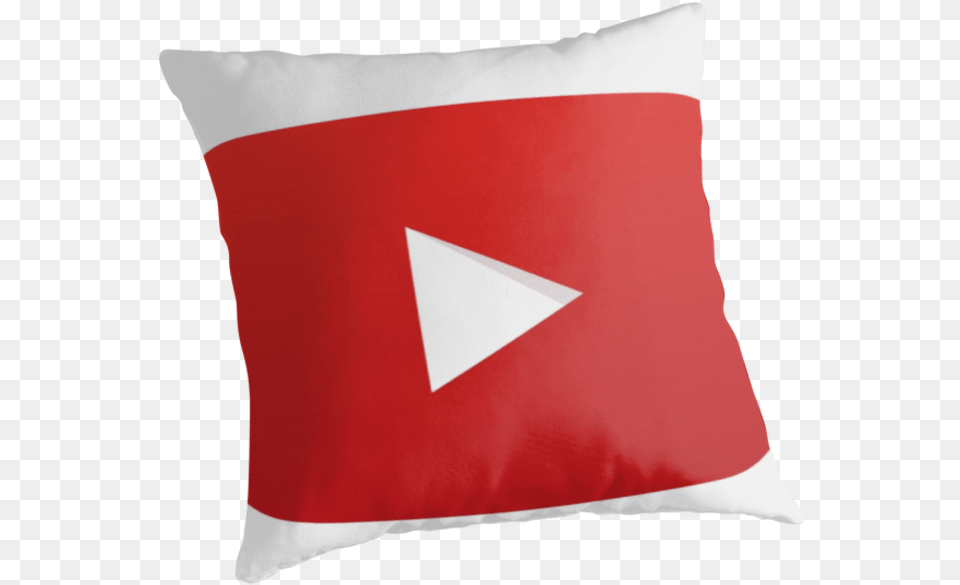 Youtube Play Button Youtube Play Cushion, Flag, Home Decor, Pillow Free Transparent Png