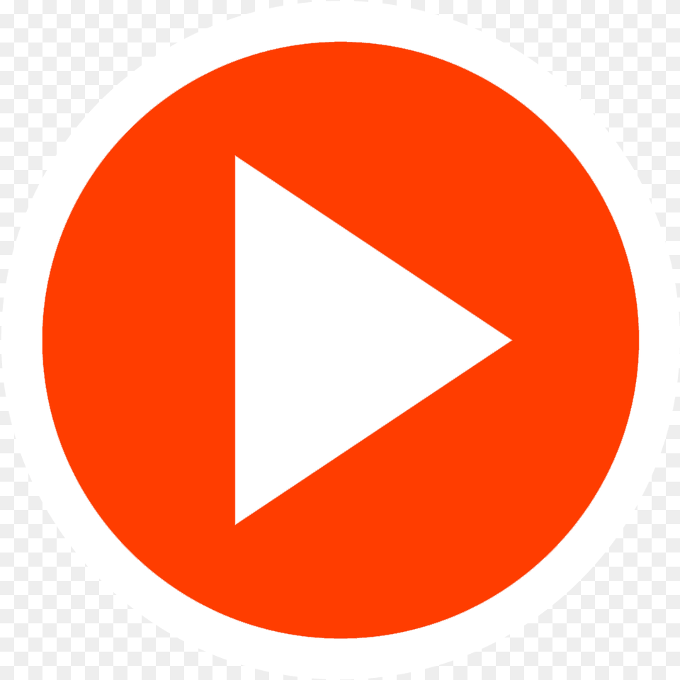 Youtube Play Icon Triangle, Sign, Symbol, Disk Free Transparent Png