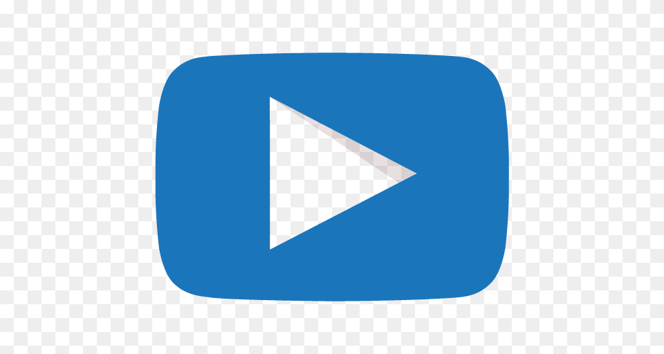 Youtube Play Icon Transparent Icons Library Blue Youtube Icon, Triangle, First Aid Free Png Download