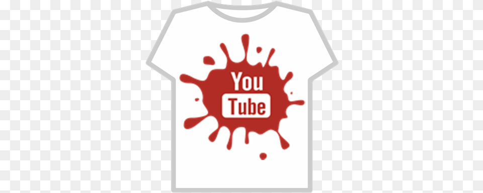 Youtube Pngclipart Roblox Blood T Shirt Roblox, Clothing, T-shirt, Stain, Food Free Png Download