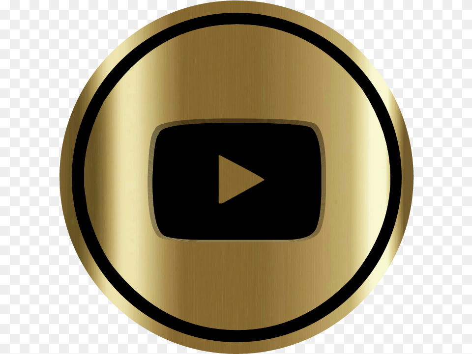 Youtube Redessociais Mdiassociais Logo Logotype Gold Twitch Logo, Disk Free Transparent Png