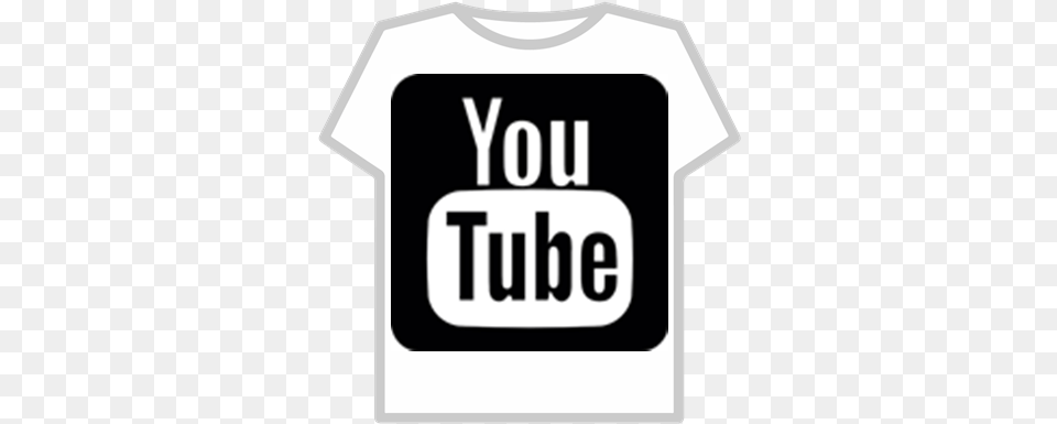 Youtube Roblox Youtube Logo Black, Clothing, Shirt, T-shirt Png