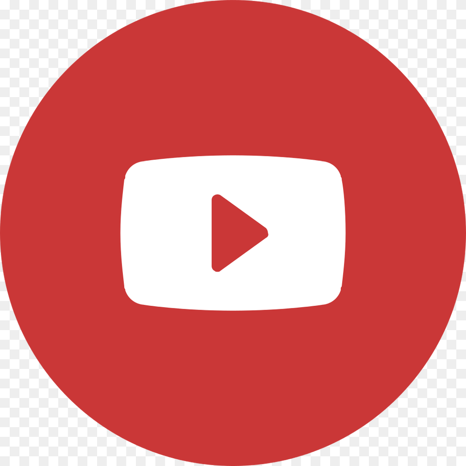 Youtube Round Icon Logo Youtube, Sign, Symbol, Disk Free Png