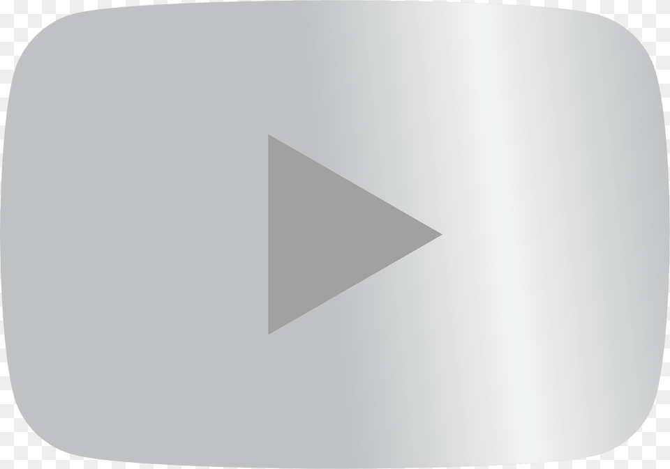 Youtube Silver Play Button 2 Clipart, Triangle Png