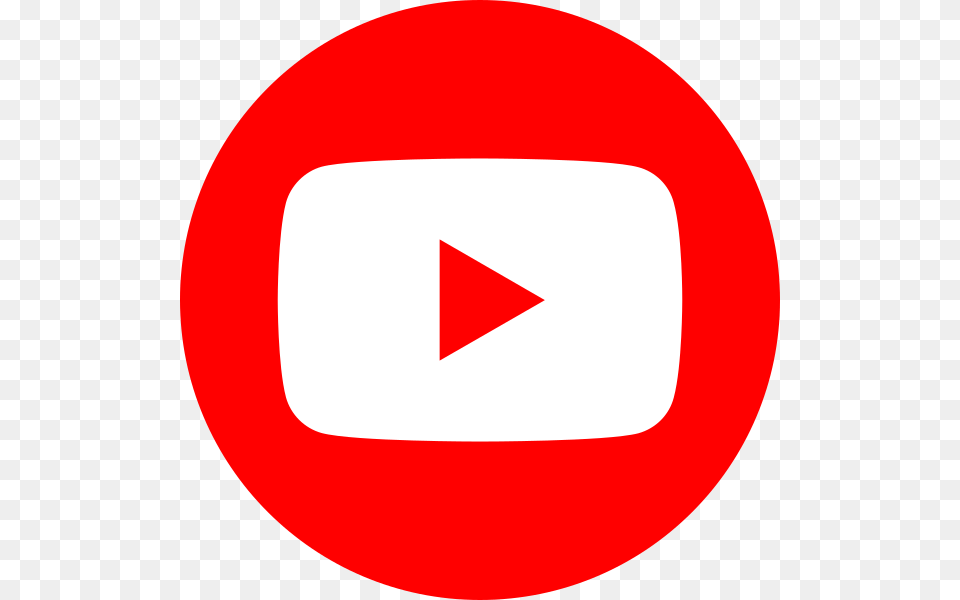 Youtube Social Red Circle, Sign, Symbol, Disk Png Image