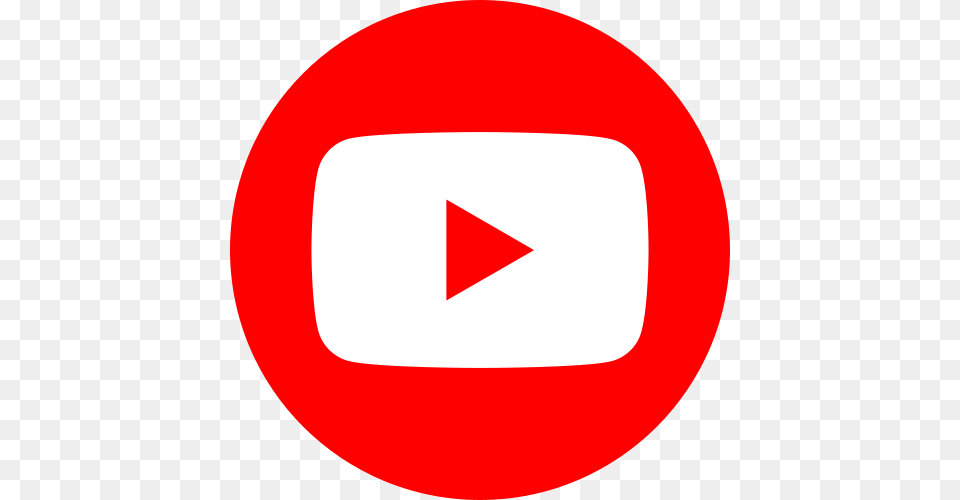 Youtube Social Red Circle, Sign, Symbol Png Image