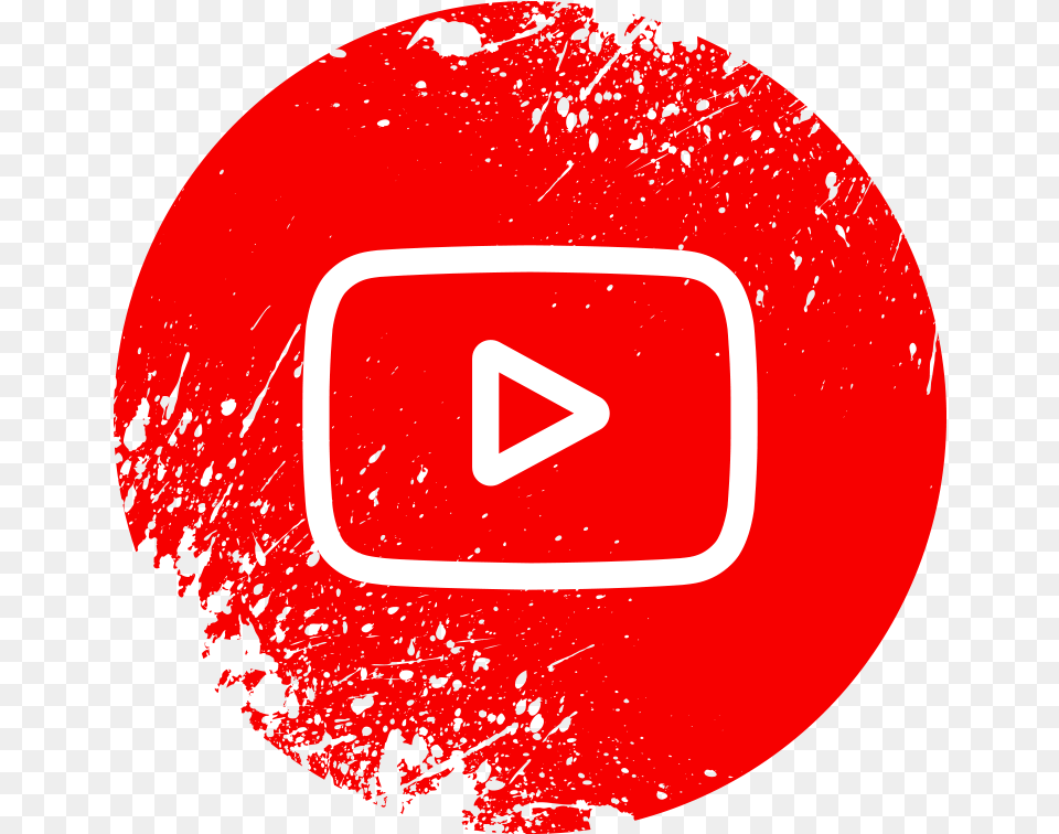 Youtube Splash Icon Free Download Searchpngcom Circle Youtube Logo, Sign, Symbol, Food, Ketchup Png Image