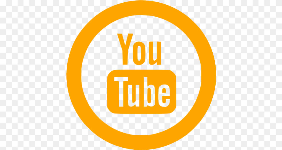 Youtube Subscribe Icon Youtube Logo Orange, Sign, Symbol, Disk Png Image