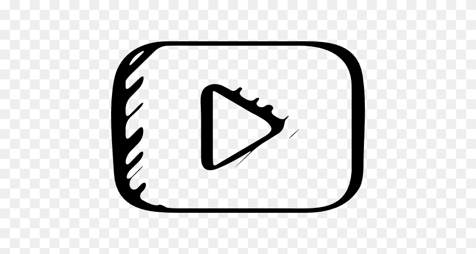 Youtube Symbol Play Button Sketch Variant, Smoke Pipe, Cutlery, Fork Free Transparent Png