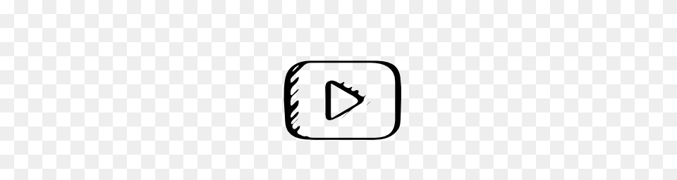 Youtube Symbol Play Button Sketch Variant Pngicoicns Icon, Triangle Free Png