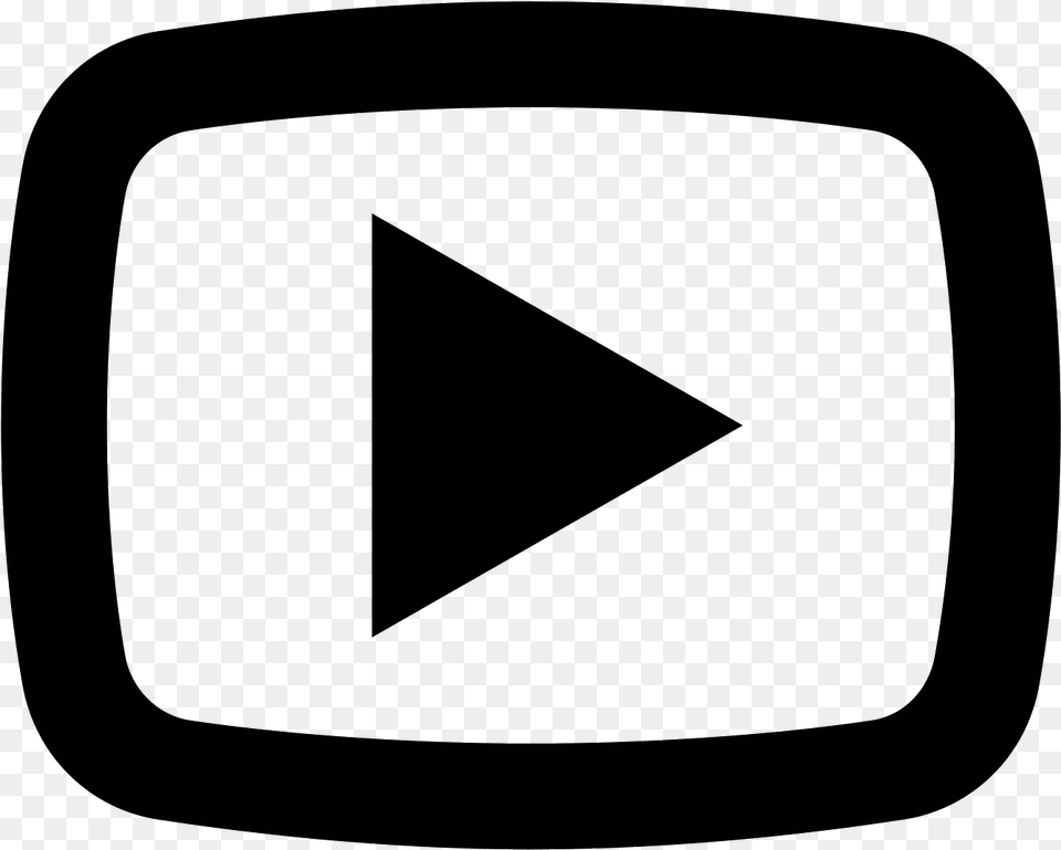 Youtube Symbol Youtube Videos Icon, Gray Free Png