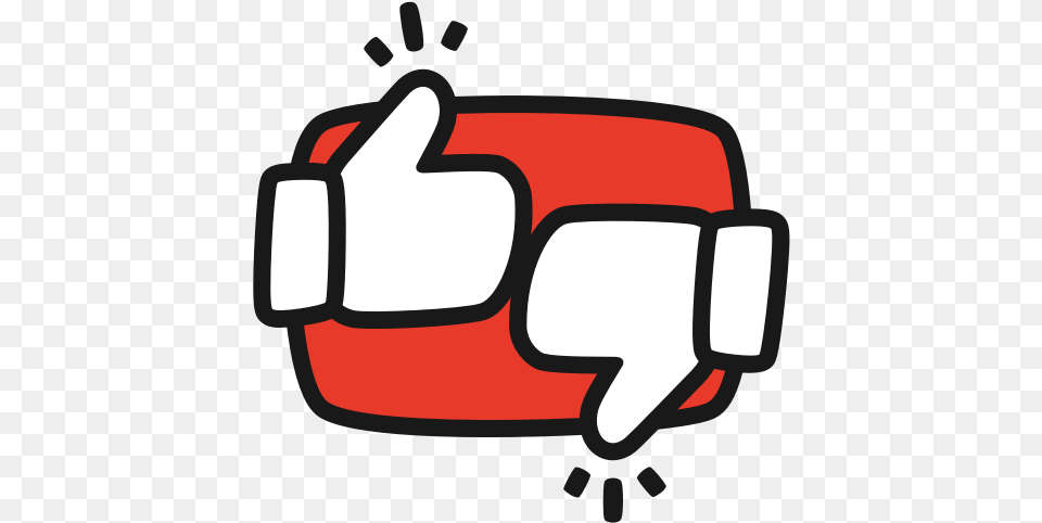 Youtube Thumbs Up Icon Likes And Dislikes, Body Part, Hand, Person, Device Png