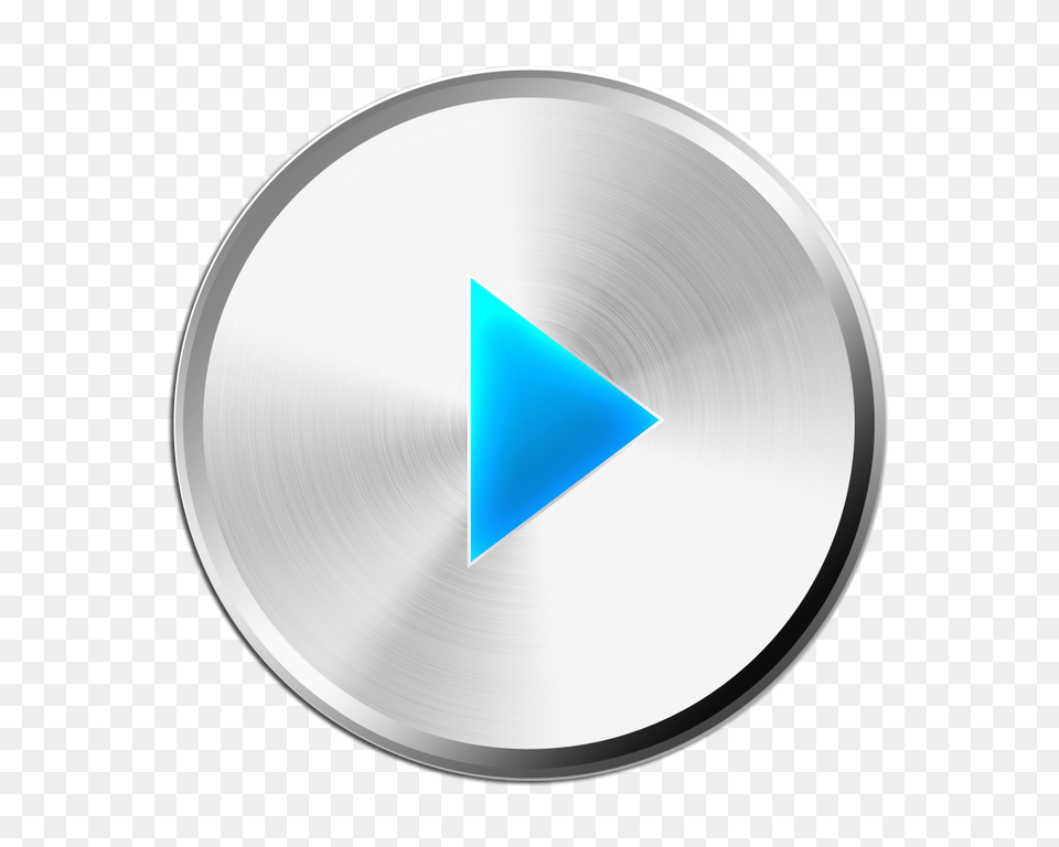 Youtube Video Play Button Images Play Button Full Play Button, Triangle, Plate Png Image