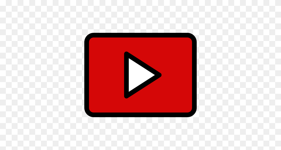 Youtube Video Player Play Logo Media Icon Of Google, Triangle, First Aid, Sign, Symbol Free Transparent Png