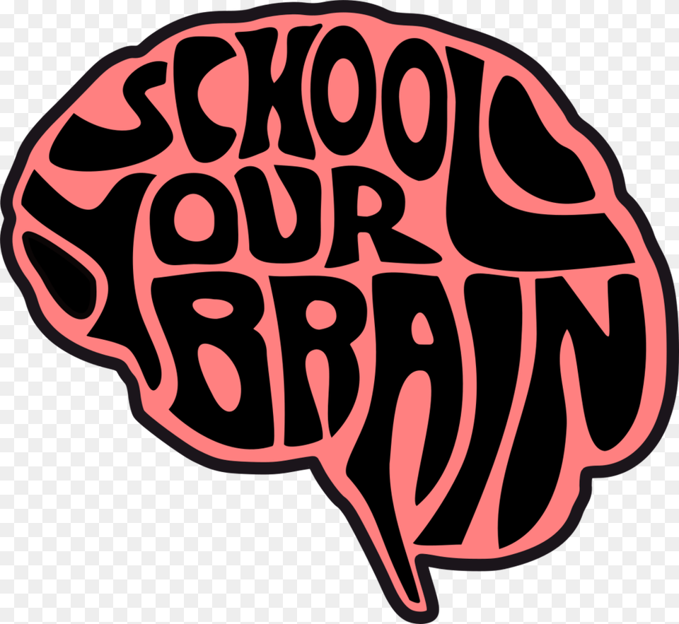 Youtube Watermark Brain School, Sticker, Text, Handwriting Free Transparent Png