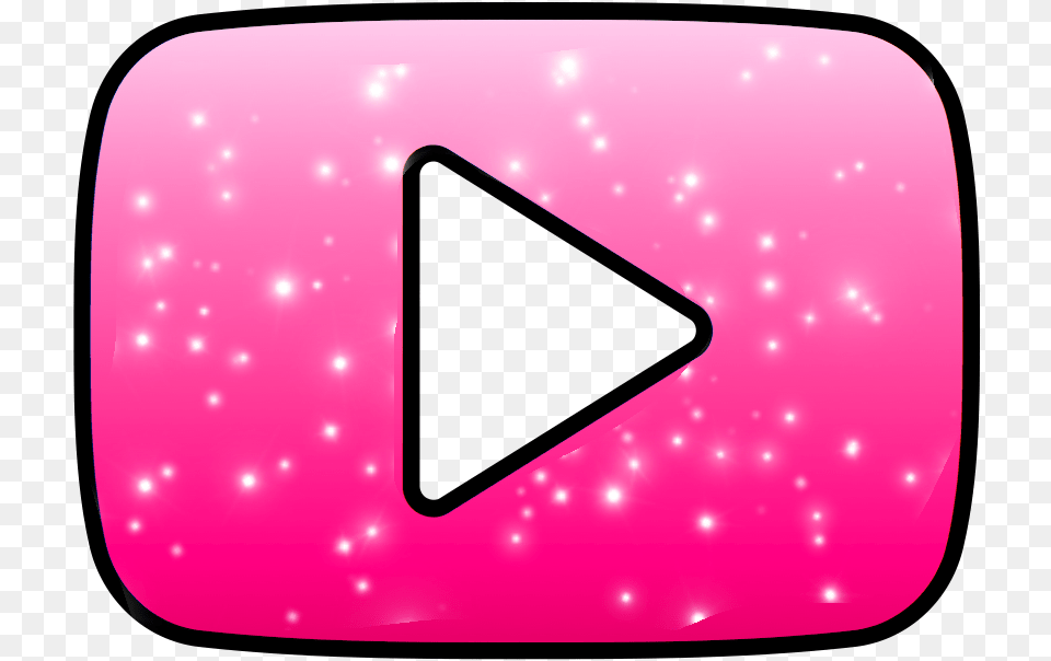 Youtube Youtubelogo Logo Pink Freetoedit Clip Art, Triangle, Balloon Free Png
