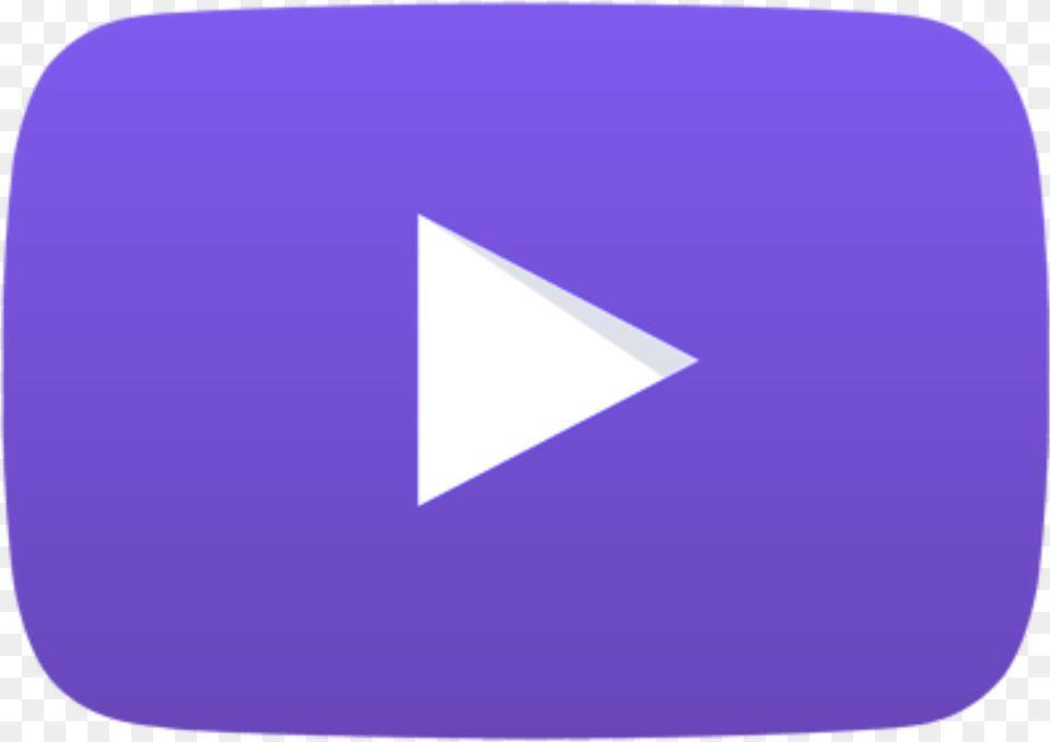 Youtube Yt Purple Subscribe Icone Youtube, Triangle Free Png Download