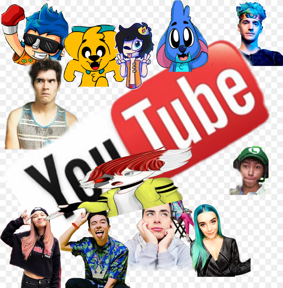 Youtubers Life, Art, Person, People, Collage Png