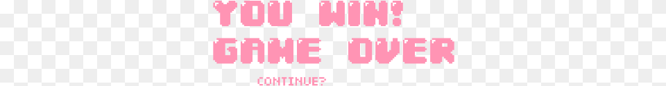 Youwin Gameover Game Win Pink Pinktext Text T Shirt, Scoreboard, Purple Png