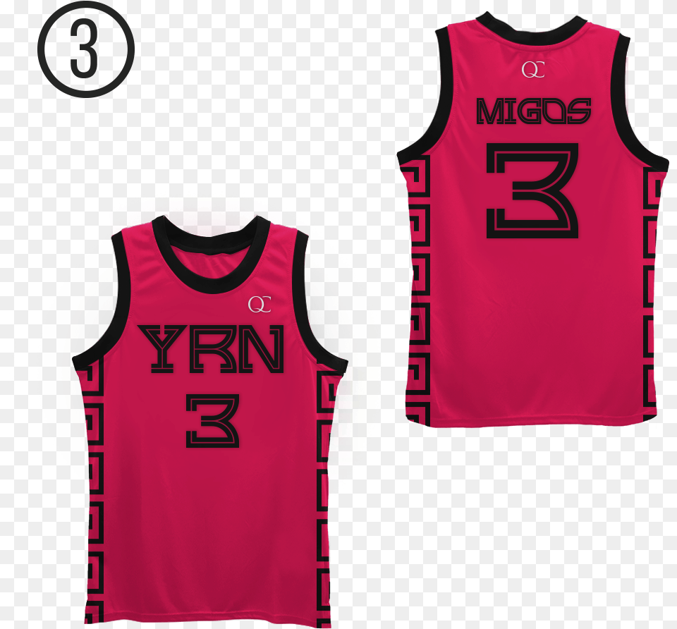 Yrn Migos Basketball Jersey Colors Sleeveless, Bib, Person Png Image