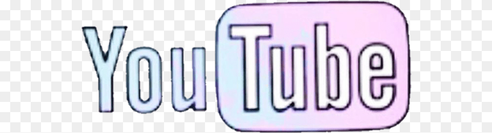 Yt Youtube Galaxy Pink Sticker Pink And Blue Youtube Logo, License Plate, Transportation, Vehicle, Text Free Png