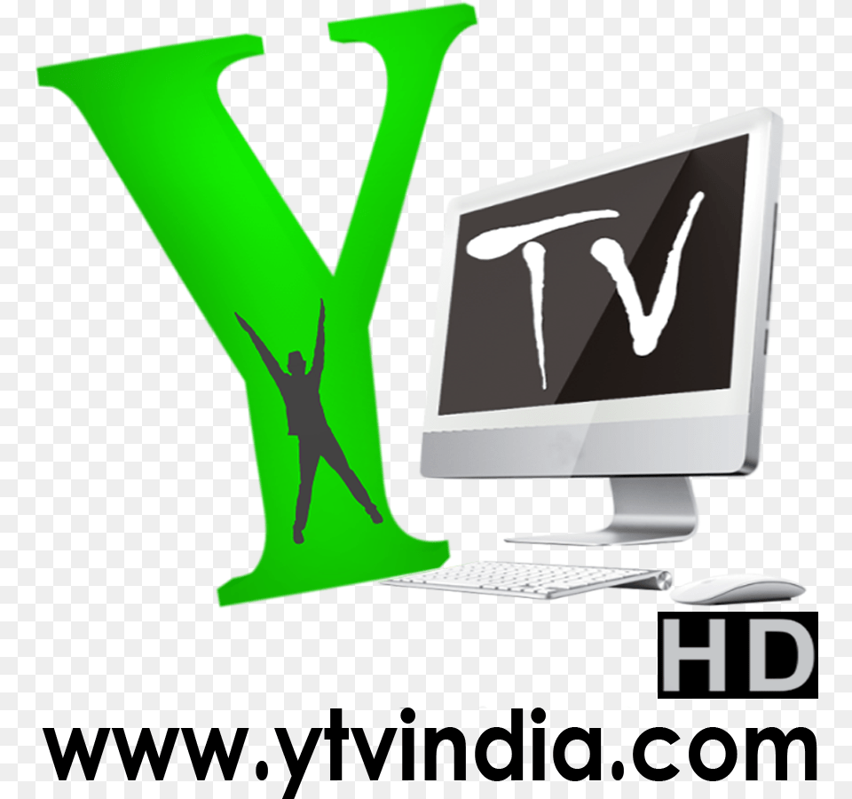 Ytv Infomedia Private Limited Y Tv India Logo, Computer, Electronics, Pc, Person Png
