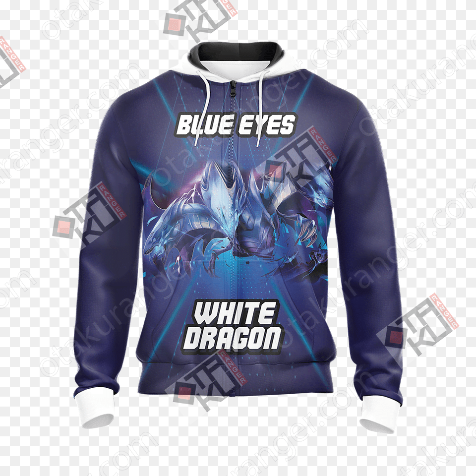 Yu Gi Oh Blue Eyes White Dragon New Style Unisex 3d Hoodie, Shirt, Clothing, Sleeve, Sweater Free Transparent Png