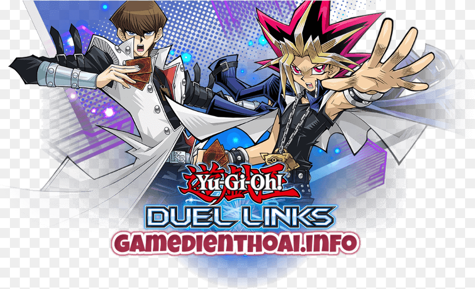 Yu Gi Oh Duel Links The Card Trading Game Yu Gi Oh Duel Links Logo, Book, Comics, Publication, Adult Free Png Download