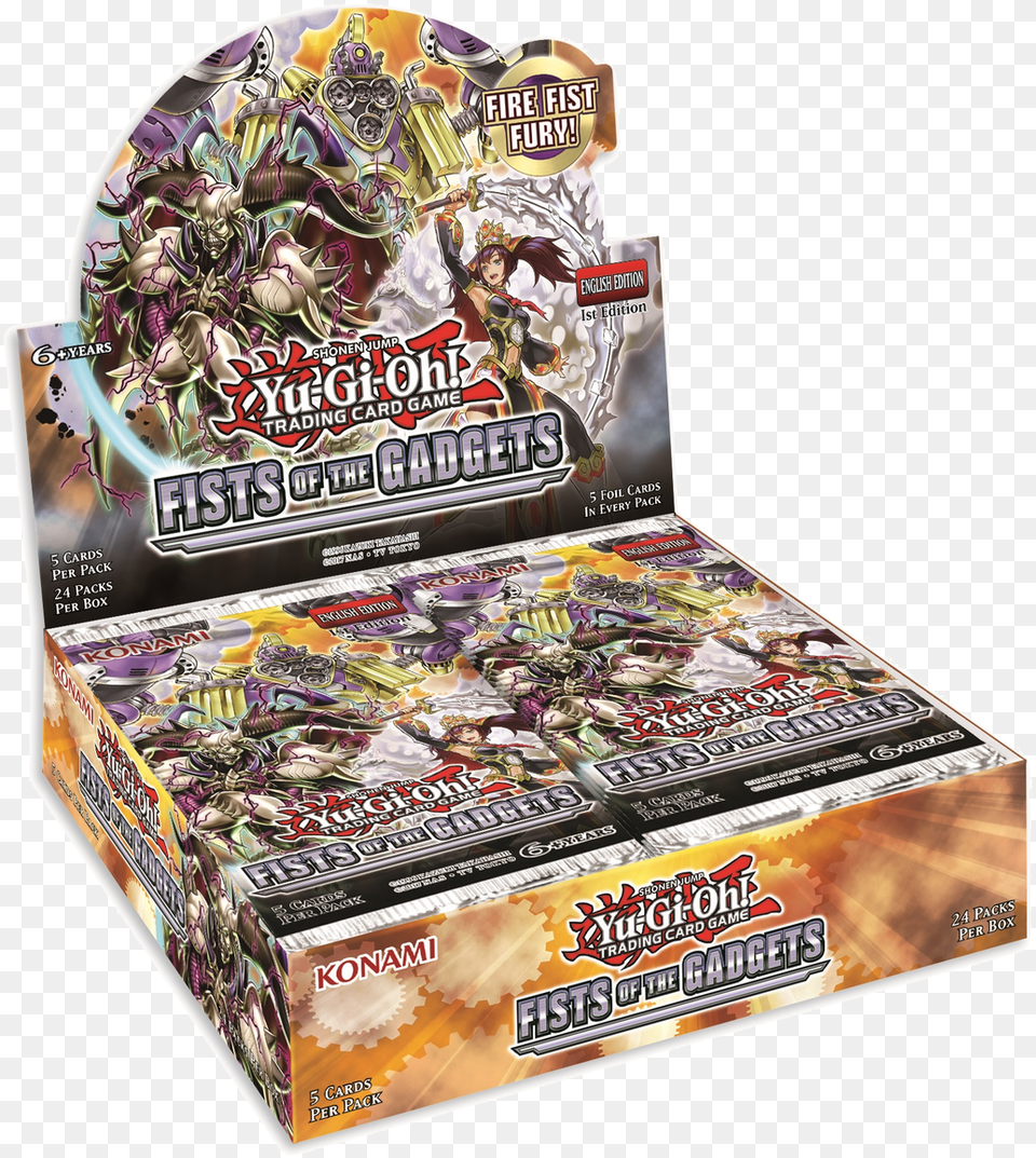 Yu Gi Oh Fists Of The Gadgets Booster Box Yugioh Fists Of The Gadgets, Food, Sweets, Adult, Female Free Png