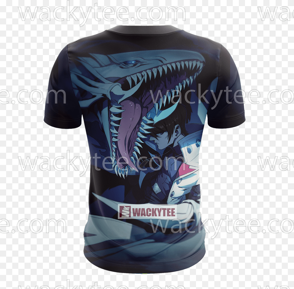 Yu Gi Oh Seto Kaiba And Blue Eyes White Dragon Tshirt Seto Kaiba, Clothing, Shirt, T-shirt, Person Free Png Download