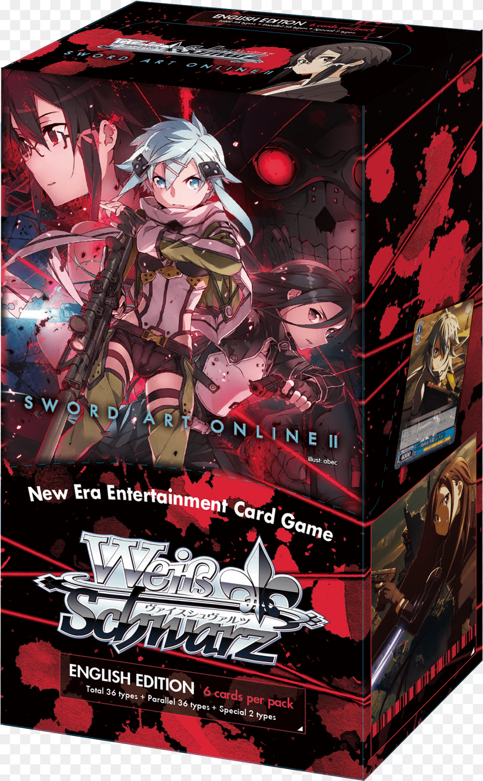 Yu Gi Oh Trading Card Game Sinon Weiss Schwarz 1x Saose23 Sword Art Online Extra Booster, Book, Publication, Comics, Baby Free Png