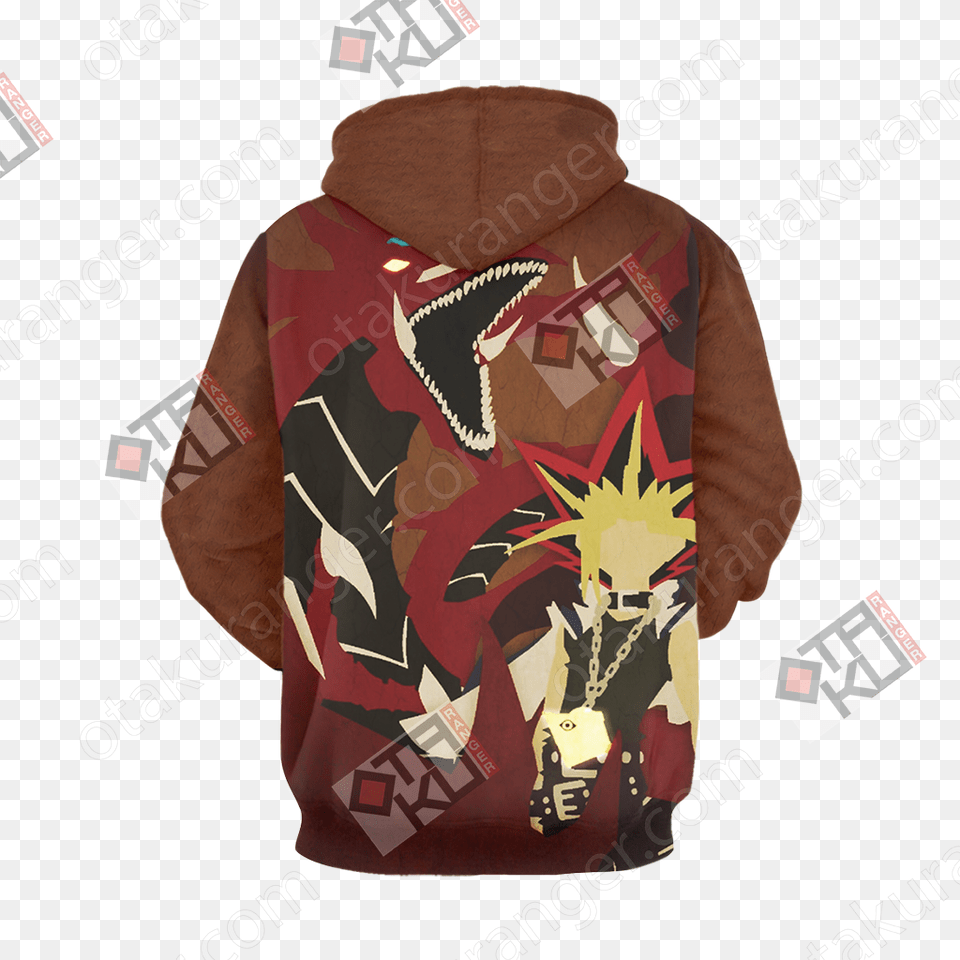 Yu Gi Oh Yugi Muto And Slifer The Sky Dragon 3d Hoodie Evangelion Asuka T Shirt, Knitwear, Clothing, Coat, Sweatshirt Free Png Download