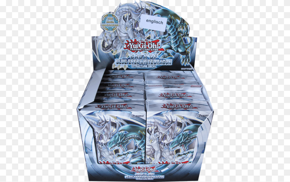 Yu Gioh Saga Of Blueeyes White Dragon Structer Deck Display Englisch Yugioh Blue Eyes White Dragon, Box Free Png Download