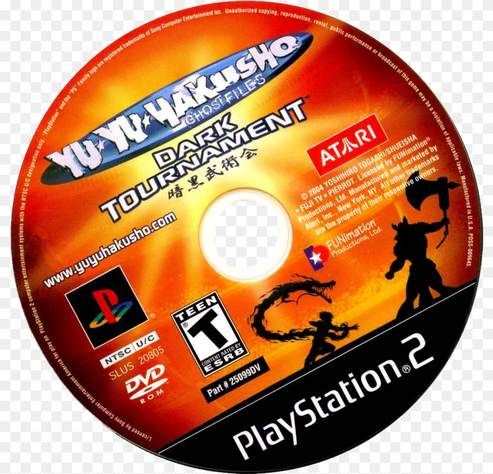 Yu Yu Hakusho Dark Tournament Ps2 Cover, Disk, Dvd, Adult, Male Png Image