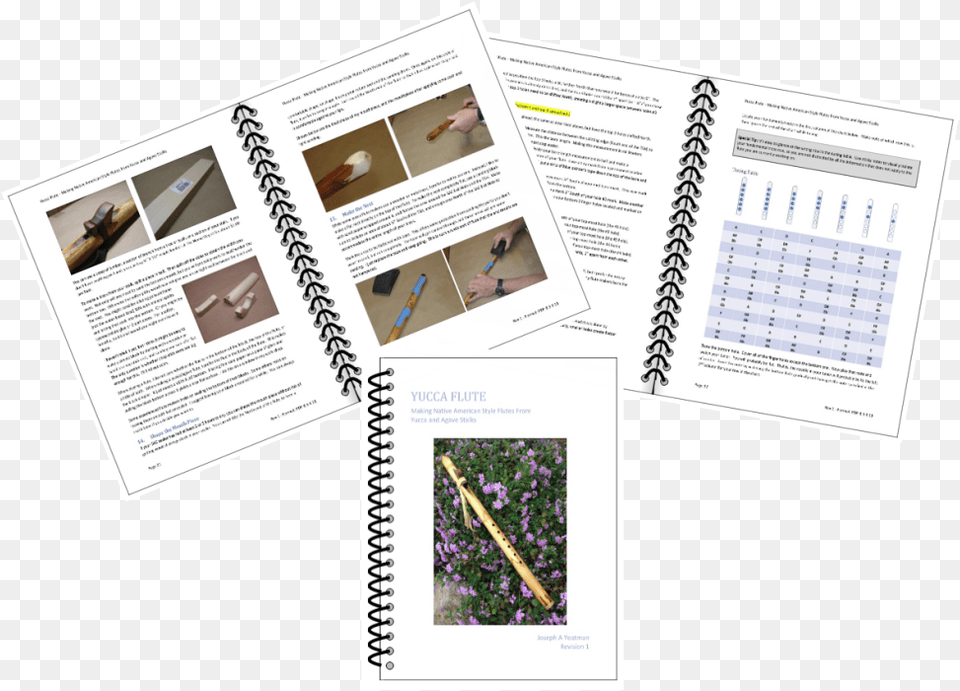 Yucca Flute Book Available Printed And Bound Or As Brochure, Page, Text, Person, Advertisement Free Png