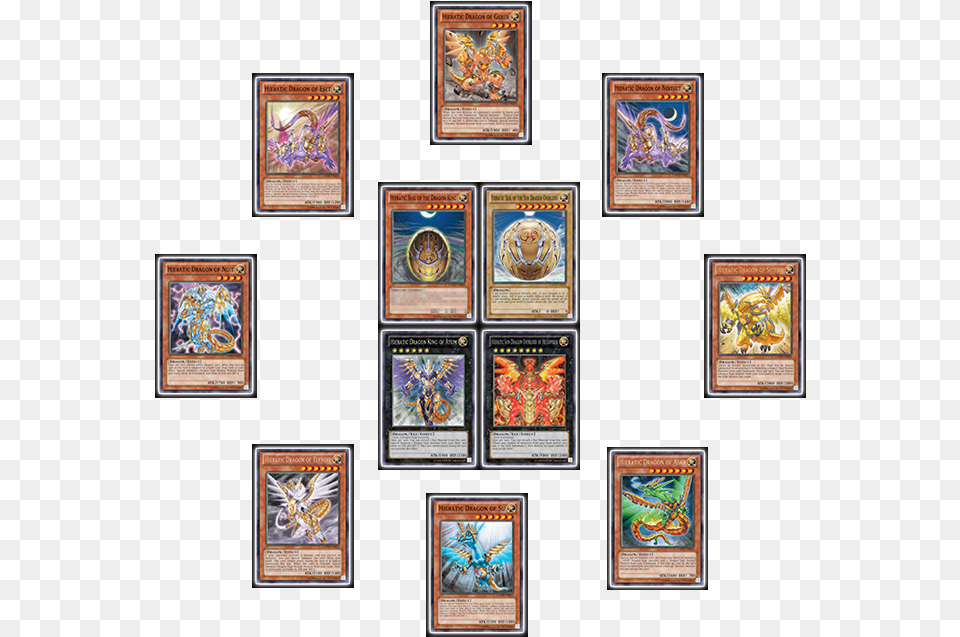 Yugioh Hieratic Dragons, Book, Publication, Art, Collage Free Png