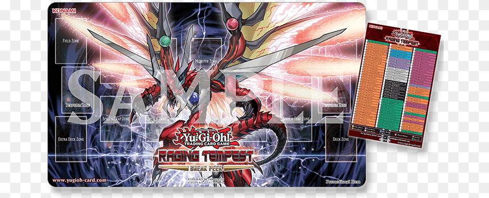 Yugioh Raging Tempest Playmat, Advertisement, Poster, Book, Publication Free Png Download