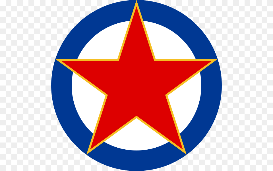 Yugoslav Air Force Roundel, Star Symbol, Symbol Png
