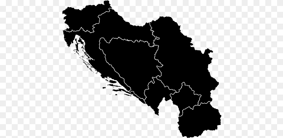 Yugoslavia Map Rubber Stampclass Lazyload Lazyload, Gray Png Image