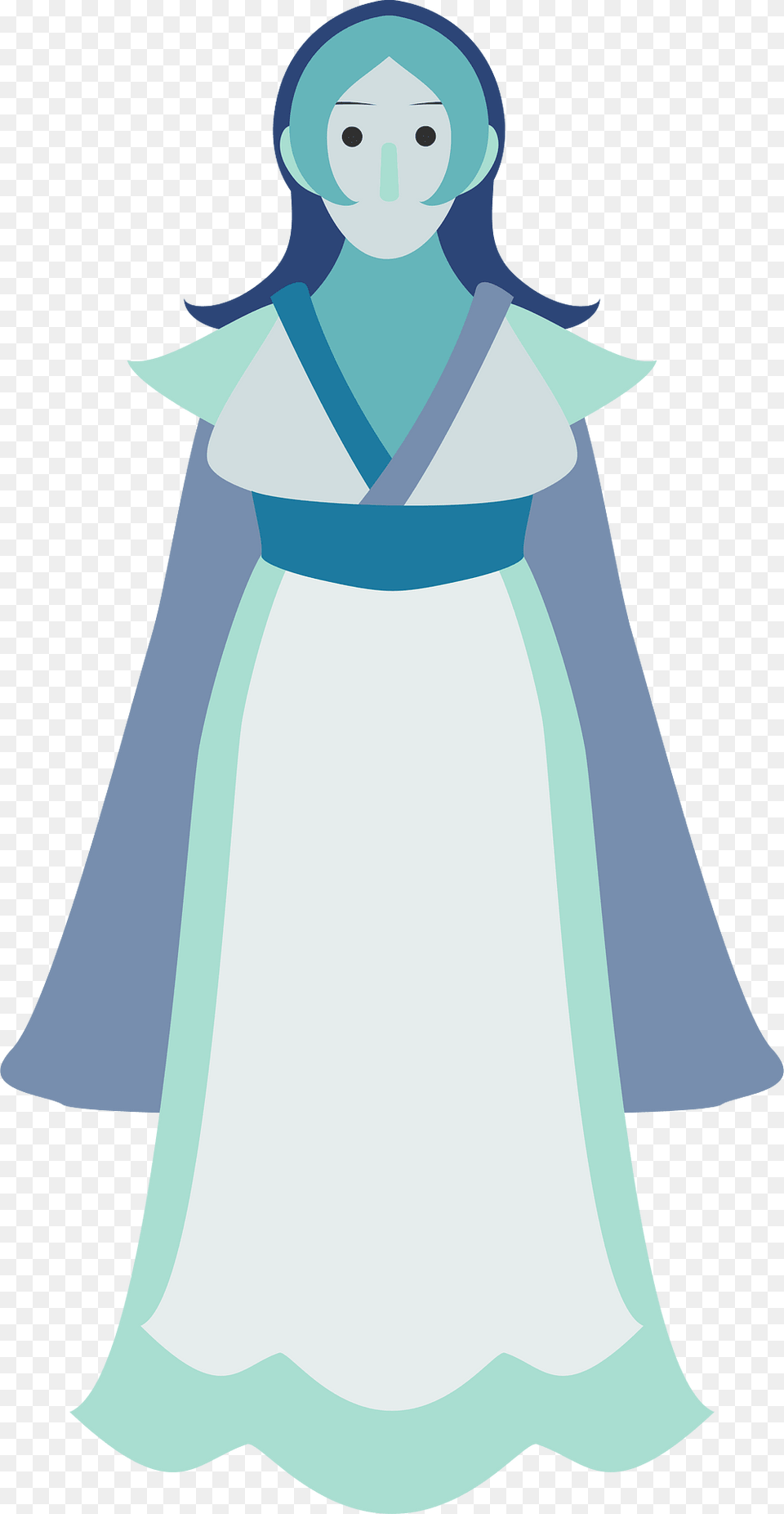 Yuki Onna Yokai Clipart, Fashion, Wedding, Person, Female Free Png