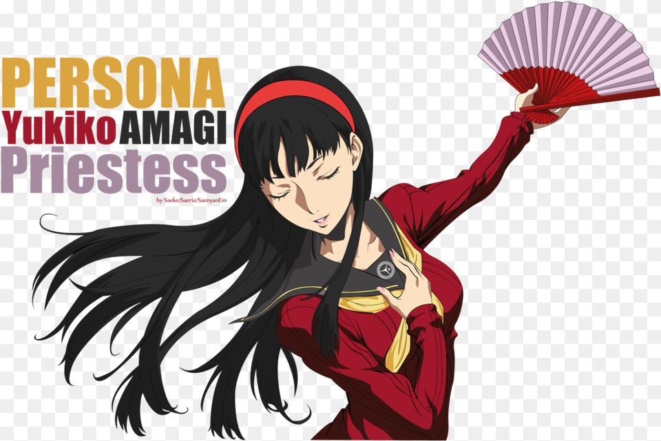 Yukiko Amagi Persona 4 Vector By Saenyanein, Book, Comics, Publication, Adult Png Image