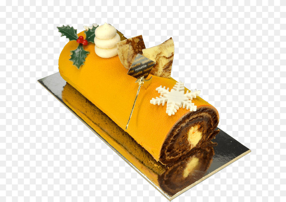 Yule Log, Birthday Cake, Cake, Cream, Dessert Free Png Download