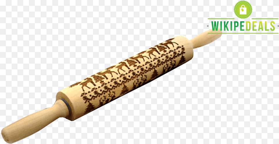 Yuletide Rolling Pin Rolling Pin, Text, Mace Club, Weapon Free Png Download