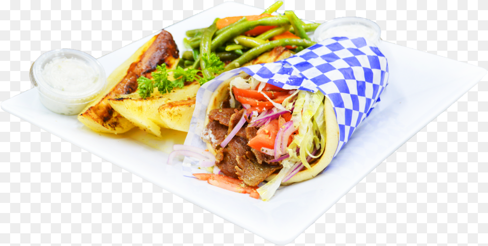 Yum Yum Lamb Best Gyro In Town Korean Taco, Food, Lunch, Meal, Sandwich Wrap Free Png Download