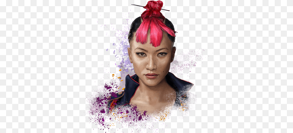 Yuma Lau Gwendoline Yeo Far Cry, Head, Purple, Dye, Face Png Image