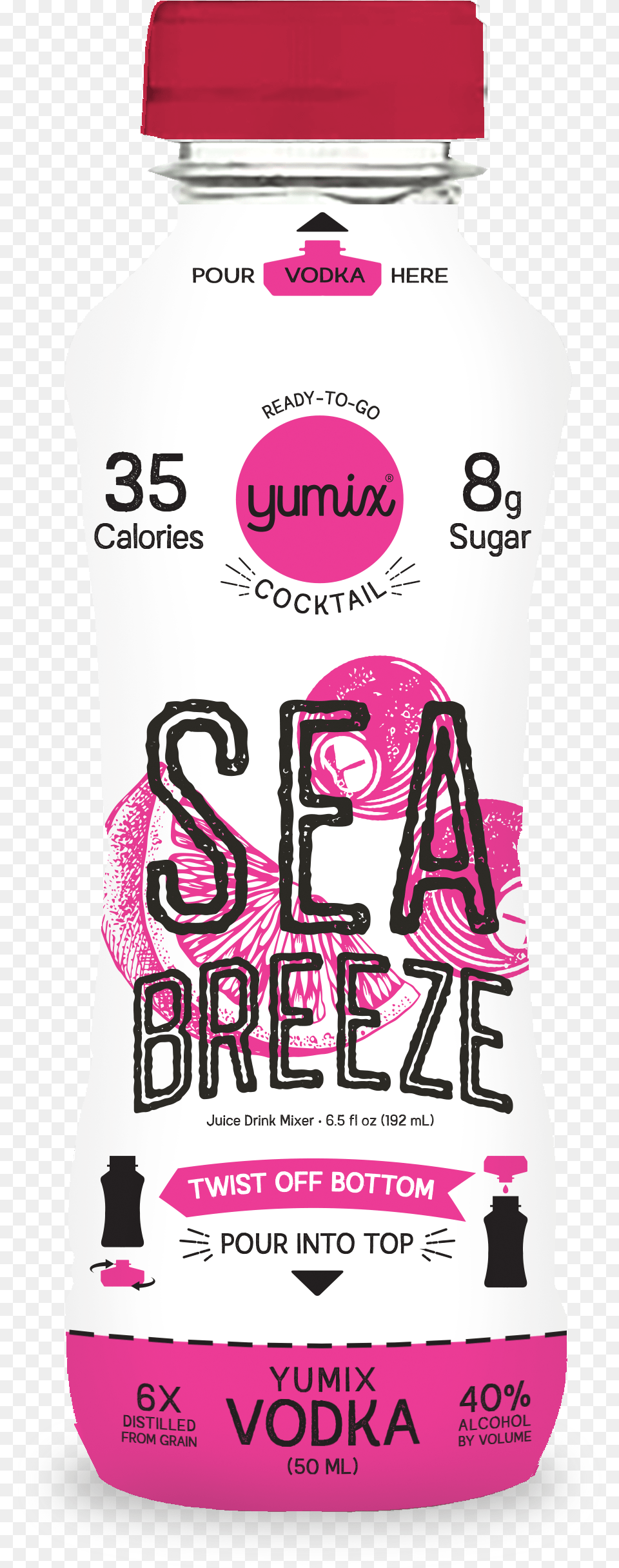 Yumix Sea Breeze Poster, Beverage, Juice, Milk, Person Free Png Download