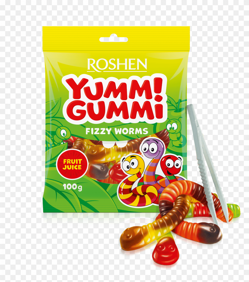 Yummi Gummi Fizzy Worms 100g Yummi Gummi, Candy, Food, Sweets Free Transparent Png